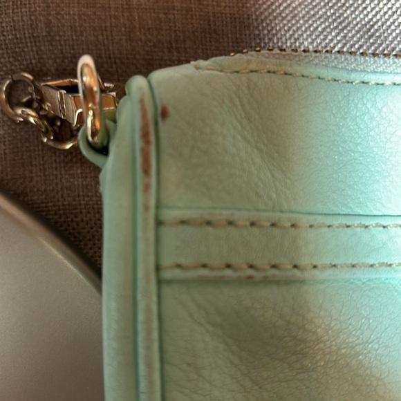 Rebecca Minkoff Purse Wintermint Leather Mini MAC Crossbody Bag - Picture 11 of 13